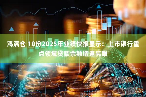 鸿满仓 10份2025年业绩快报显示：上市银行重点领域贷款余额增速亮眼